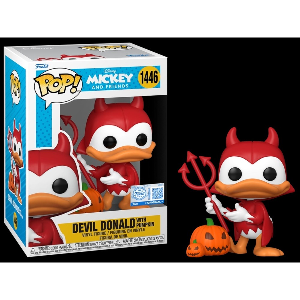 Funko Pop! Devil Donald with Pumpkin #1446 Disney Halloween Vinyl Figure